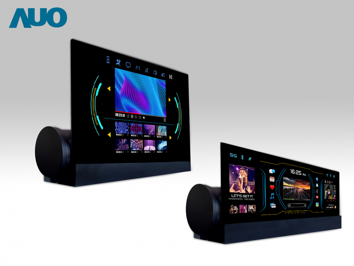 友達14.6吋可捲式Micro LED面板，導入車內資訊、影音娛樂及駕駛安全系統，翻轉智慧移動場域