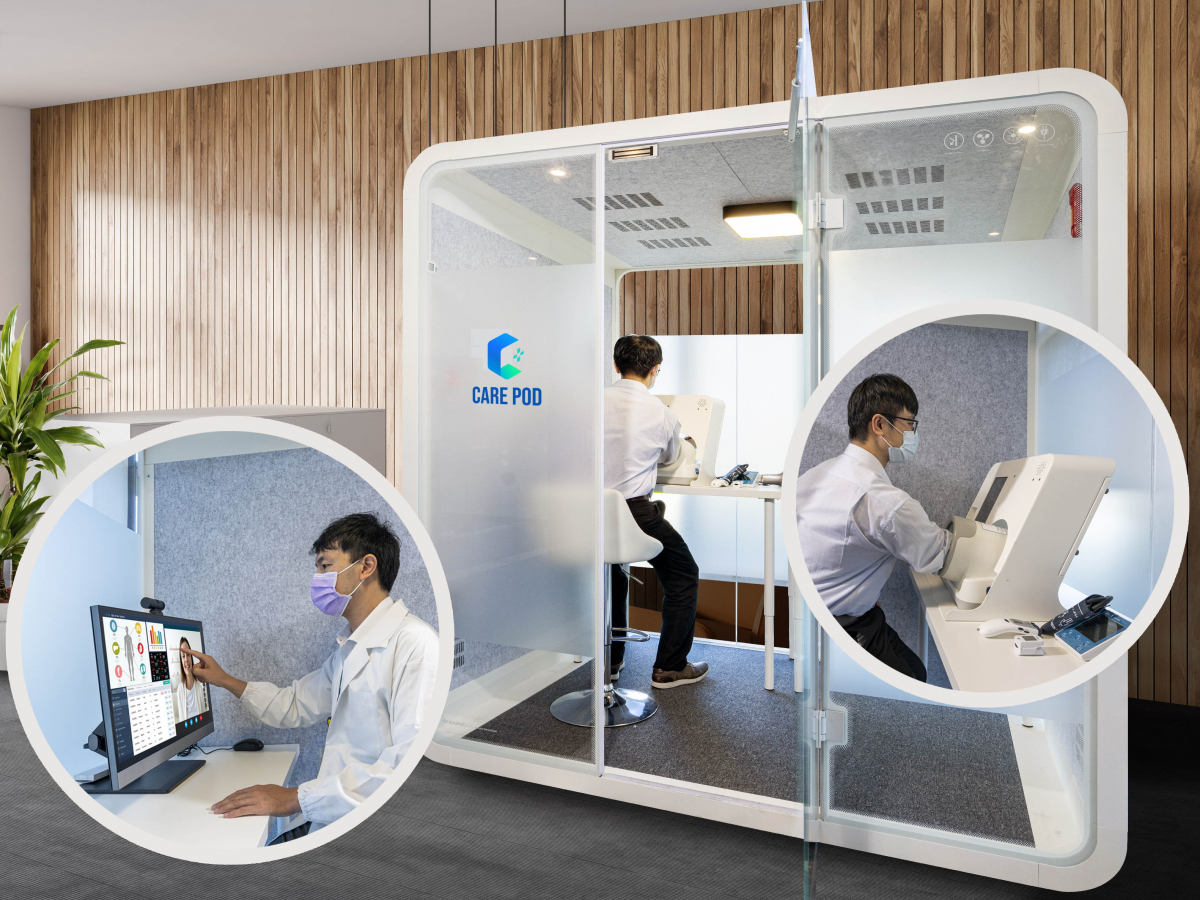 达擎于医疗科技展中展出＂远距诊疗舱＂，以因应医疗数字化及社会高龄化趋势下、复诊及慢性病患等族群对于远距看诊需求逐渐升高所推出的创新整合方案。多功能合一、高隐私性的远距诊疗舱可根据病患端与医师端的不同需求，提供弹性化及客制化功能，节省医生和病患的精力及时间