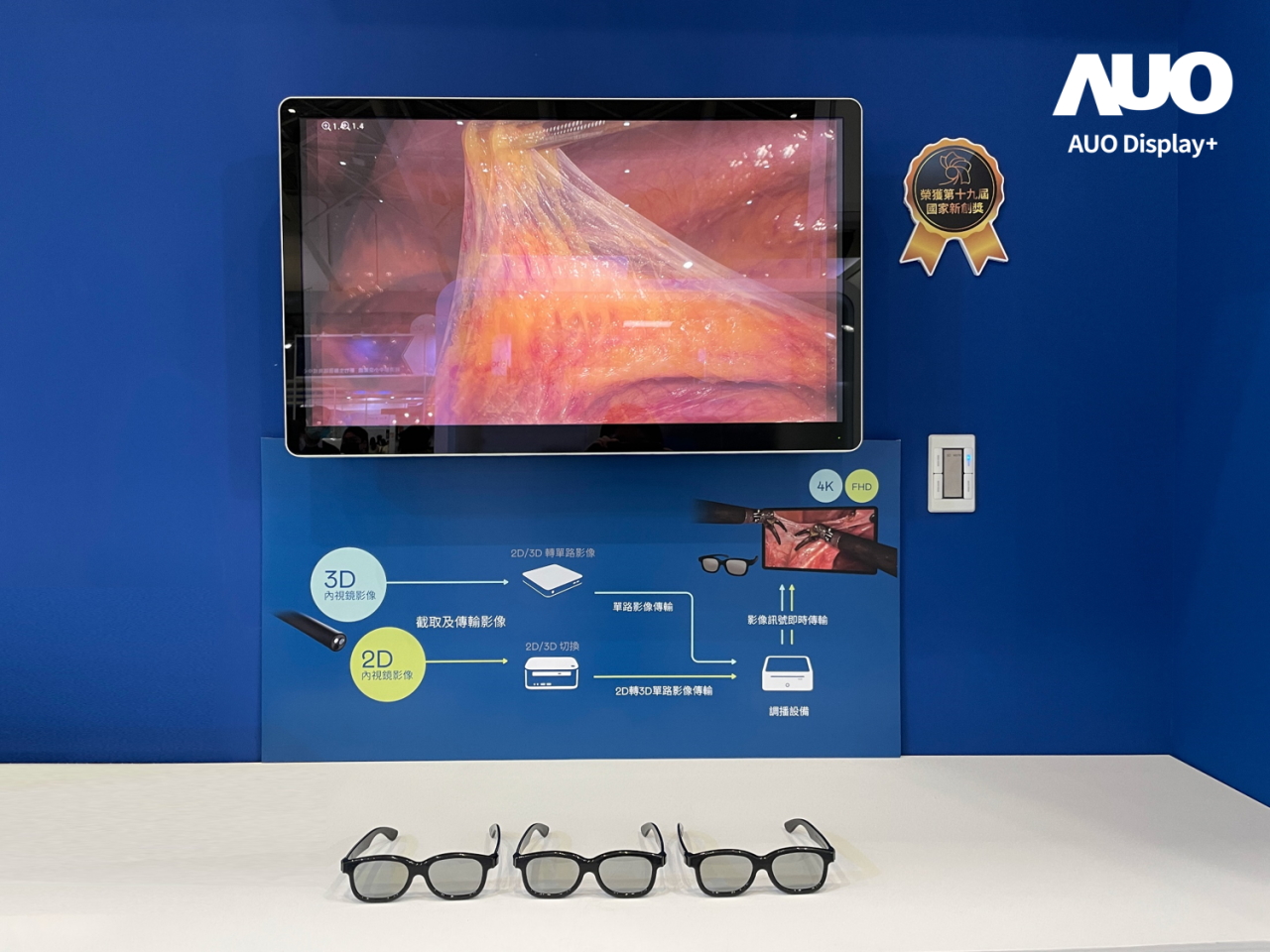 達擎寬視角3D醫療顯示器，協助醫護團隊成員於手術進行時，皆能看到一致性的3D影像，提高溝通效率，使手術更精準、快速完成達擎寬視角3D醫療顯示器，協助醫護團隊成員於手術進行時，皆能看到一致性的3D影像，提高溝通效率，使手術更精準、快速完成