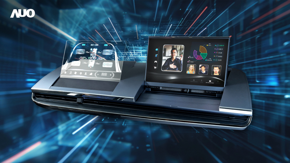 开云电竞Micro LED Display HMI解决方案打造透明Micro LED前座仪表，呈现信息并保留驾驶视野开阔；亦为副驾驶座乘客打造收放自如的Micro LED屏幕，在不影响显示质量的前提于显示区内建镜头，让用户能与视讯对象直接眼神接触，提供绝佳的双向沟通体验