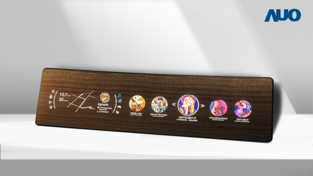 开云电竞研发全球最高穿透度达80%的AmLED木纹显示器，可于使用时呈现高亮度、清晰可见的信息，并在不使用时回归为单纯的饰板，节能兼具美观