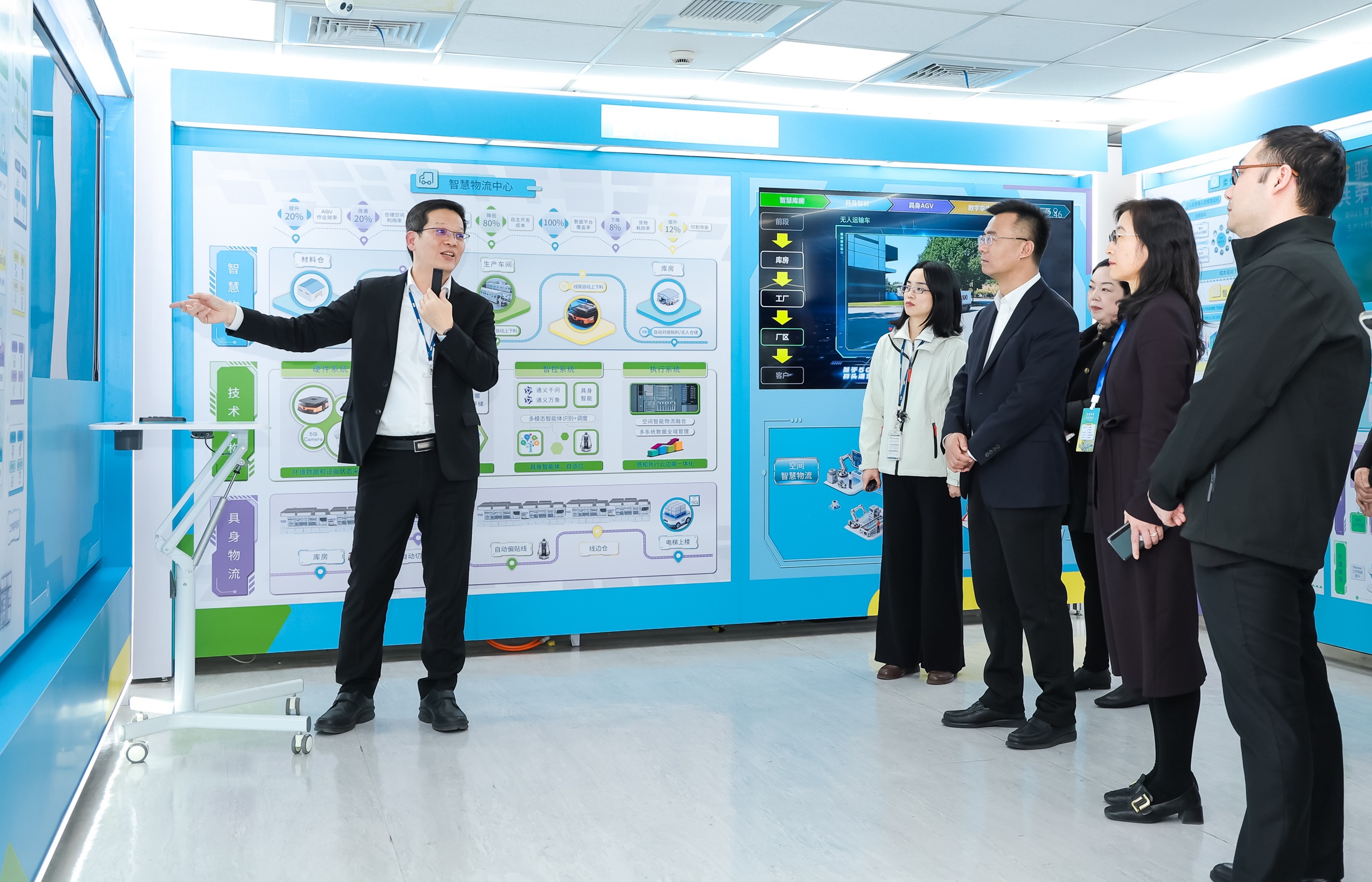 开云电竞苏州展示&rdquo;智能体&rdquo;在工业场景的深度应用，与&rdquo;具身智能&rdquo;在生产场景的创新整合，全面升级生产与管理流程，构建全链路智能制造体系，打造柔性自主工厂