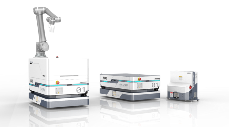 友達數位開發的自主式移動機器人（AMR250M），搭配全向輪並結合AI演算法、2D LiDAR、3D攝影機等技術，協助客戶實現產線全自動化